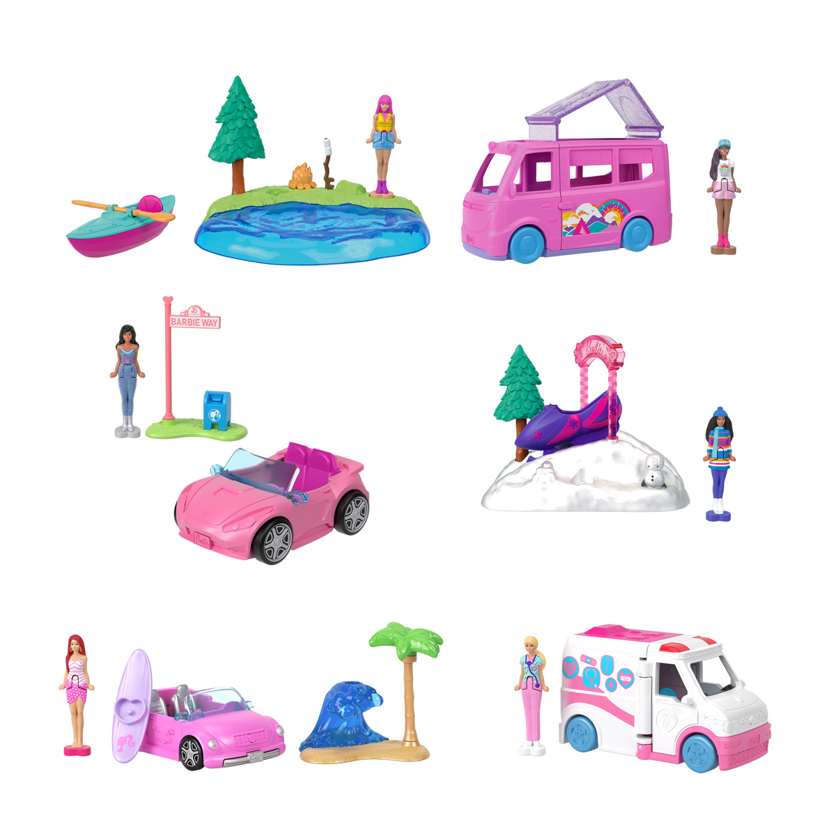 Barbie Mini Barbie Land Collectible Playsets With 1.5-Inch Doll And Interactive Play Areas For Storytelling Fun