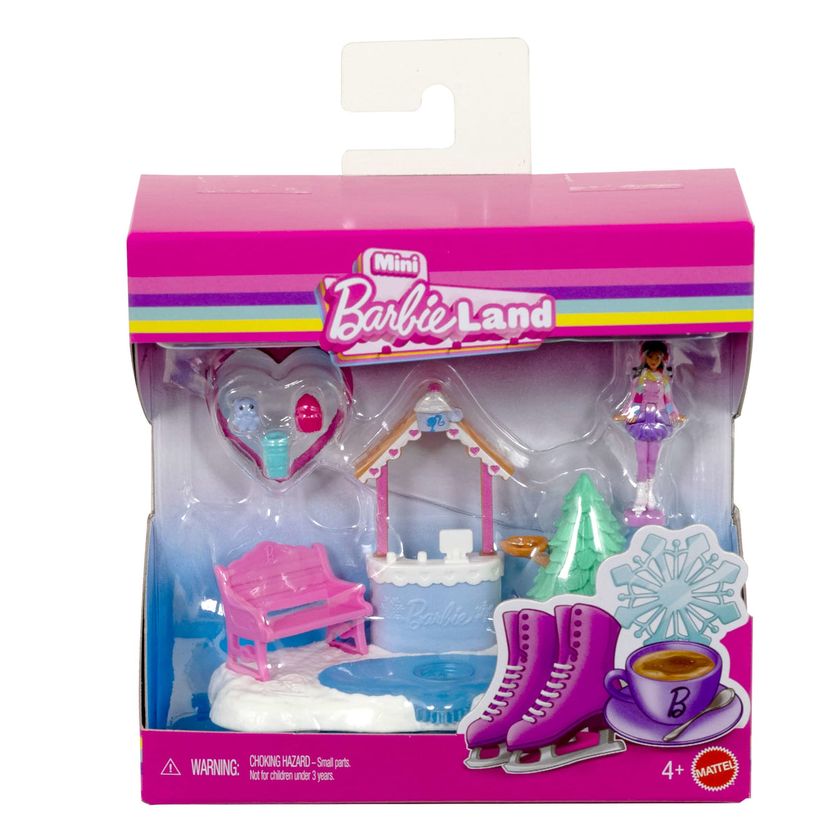 Barbie Mini Barbie Land Doll House Playsets With 1.5-Inch Doll, Furniture & Accessories