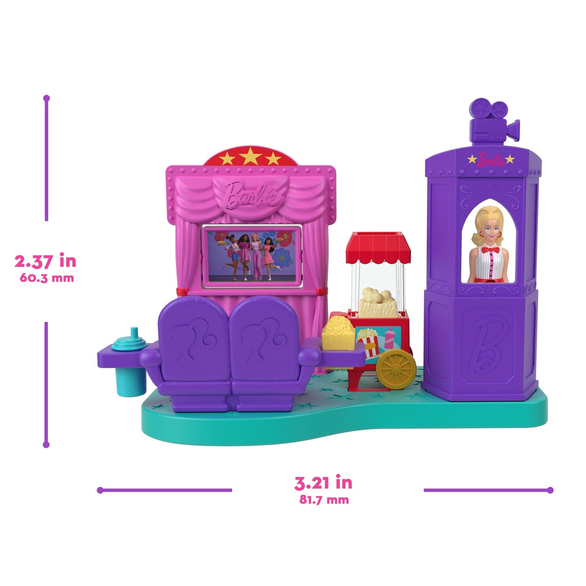 Barbie Mini Barbie Land Doll House Playsets With 1.5-Inch Doll, Furniture & Accessories