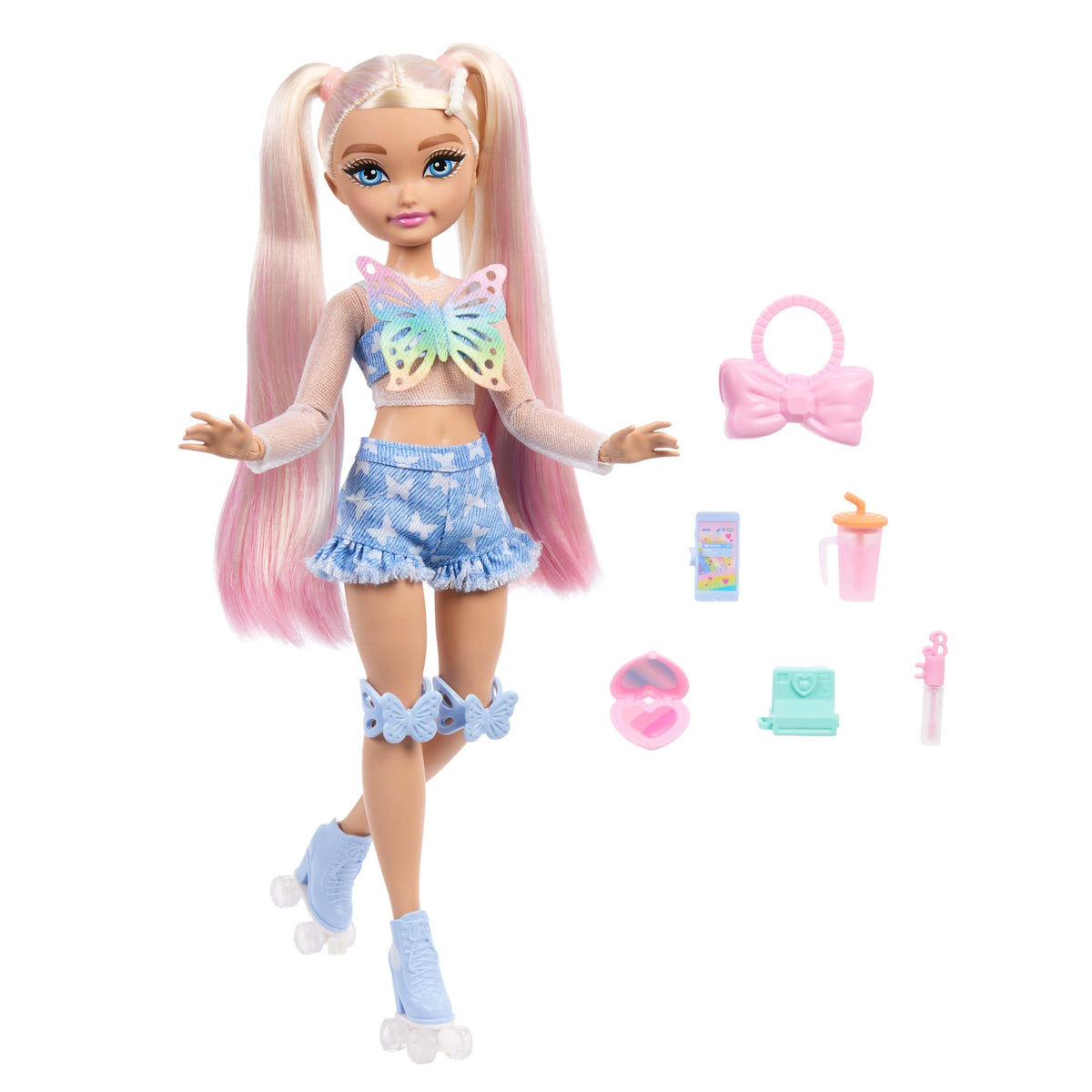 Barbie  Équipe de Rêve  Poupée  Barbie Malibu Patins à Roulettes