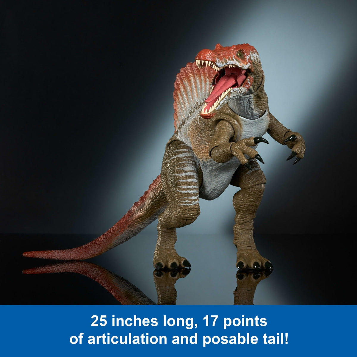 Jurassic World Hammond Collection Jurassic Park 3 Spinosaurus Action Figure, XL Dinosaur Toy