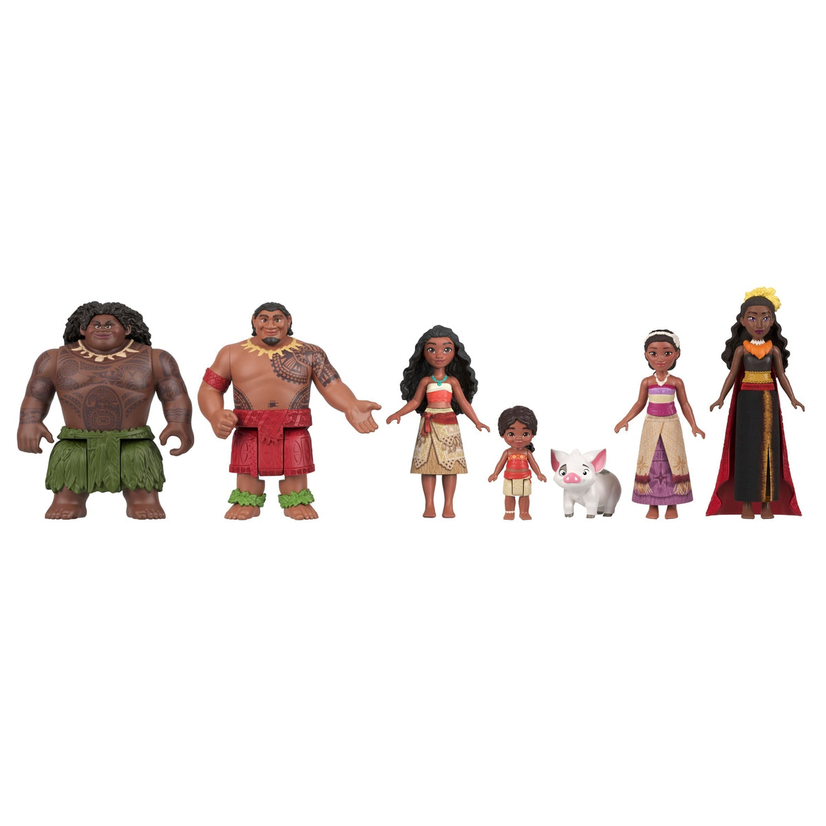 Disney Moana 2 Coffret Aventure de Moana, 6 Poupées et 2 Acc.