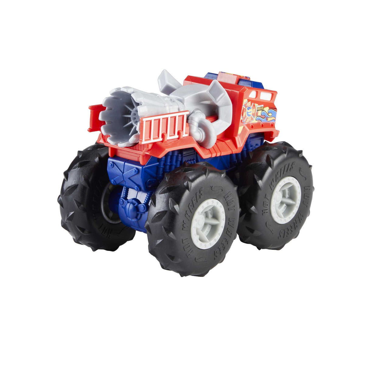 Hot Wheels Monster Trucks Vehículo de Juguete 1:43 Llantas Todo Terreno 5 Alarm