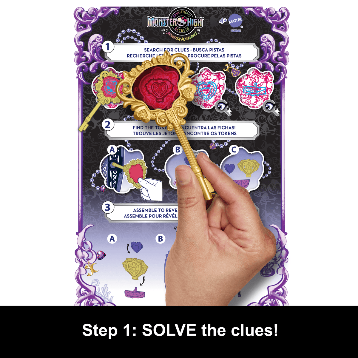 Monster High Skulltimate Secrets Monster Mysteries Playset, Clawdeen Wolf Doll With 19+ Surprises