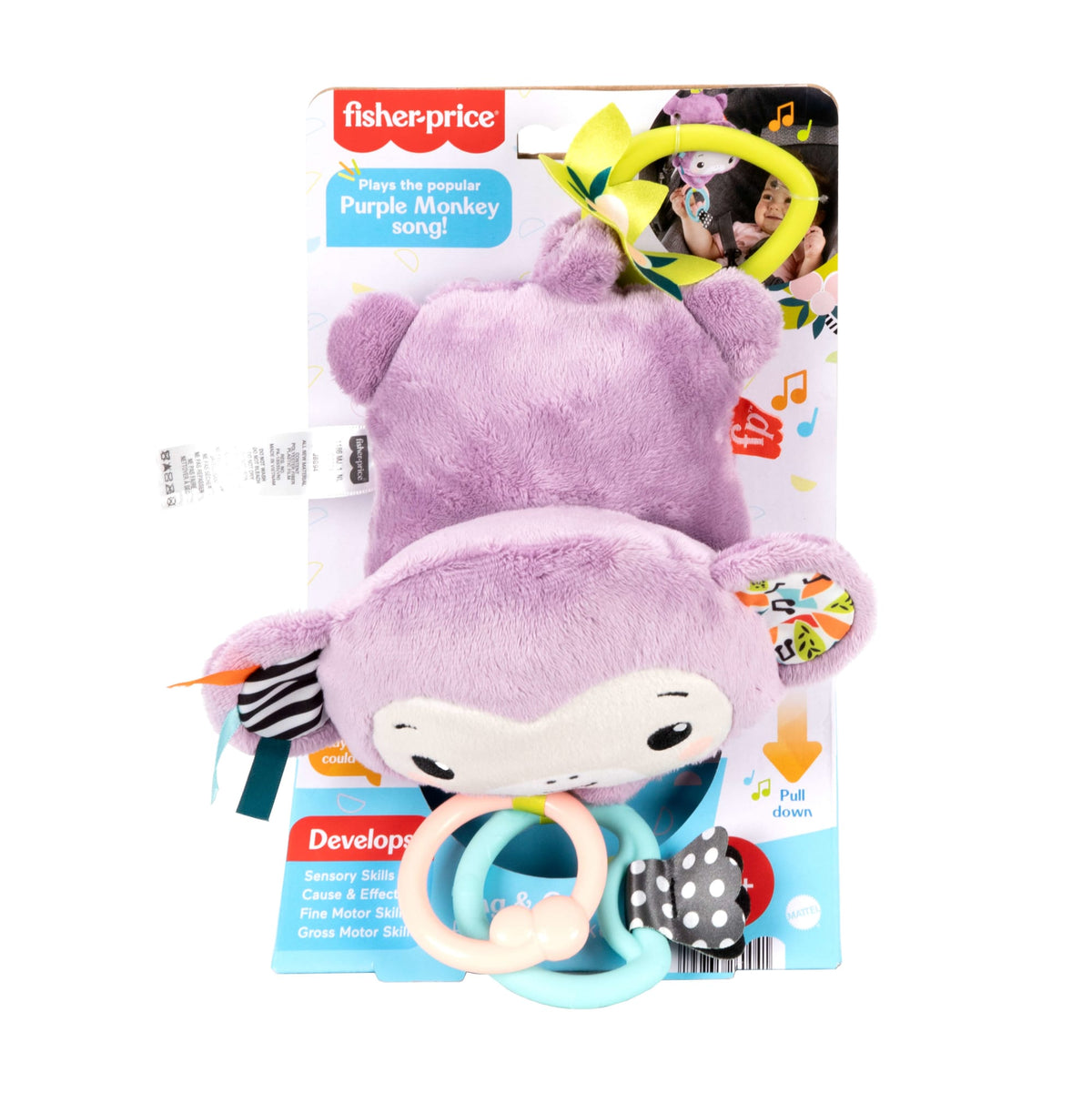 Fisher-Price  Singe Violet Chanteur, Jouet Pour Poussettes