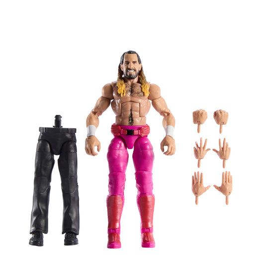 WWE Elite Collection Premium Live EVent Seth Rollins Action Figure Set, Wrestlemania Collectible