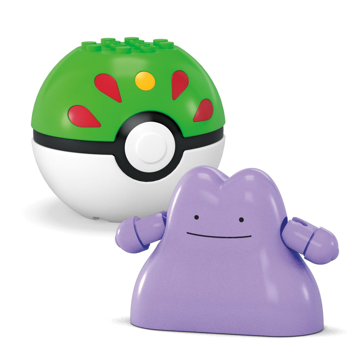 MEGA Pokémon Poké Ball 2-Pack Building Toy Kits With 2 Action Figures (42 Pieces) For Kids