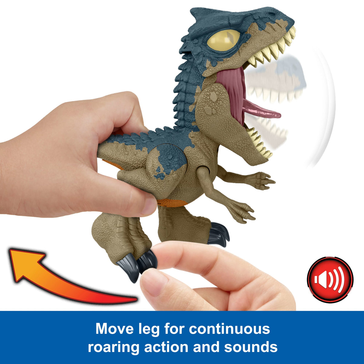 Jurassic World: Chaos Theory MEGA Roar Allosaurus Dinosaur Toy With Sound & Stretchable Jaw