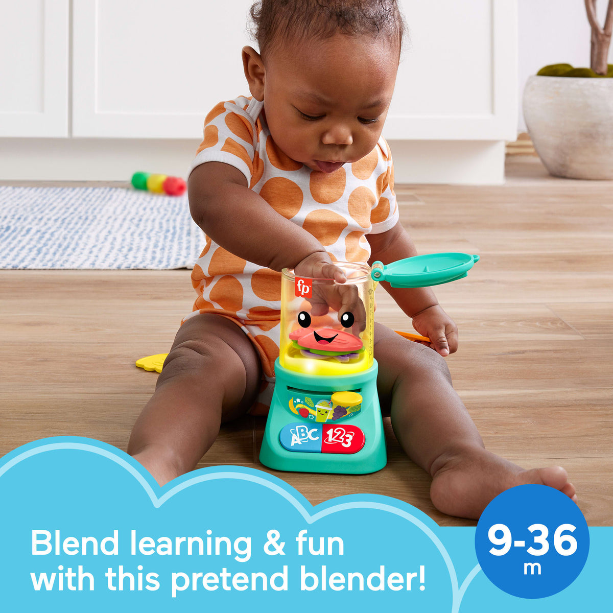 Fisher-Price Laugh & Learn Counting & Colors Smoothie Maker Musical Toy Blender For infants
