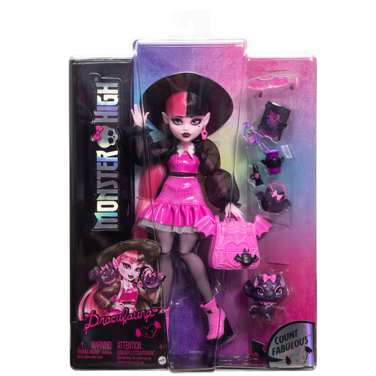 Monster High Draculaura Fashion Doll With Pet Count Fabulous And Accessories