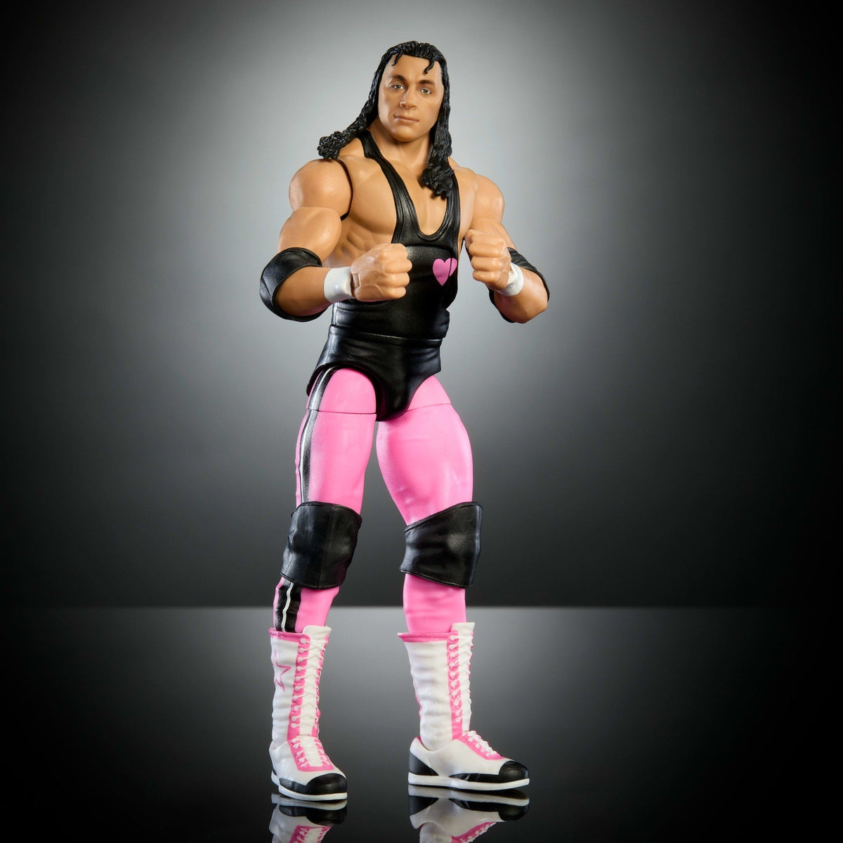 WWE Elite Collection Premium Live EVent Bret Hart Action Figure Set, Wrestlemania Collectible