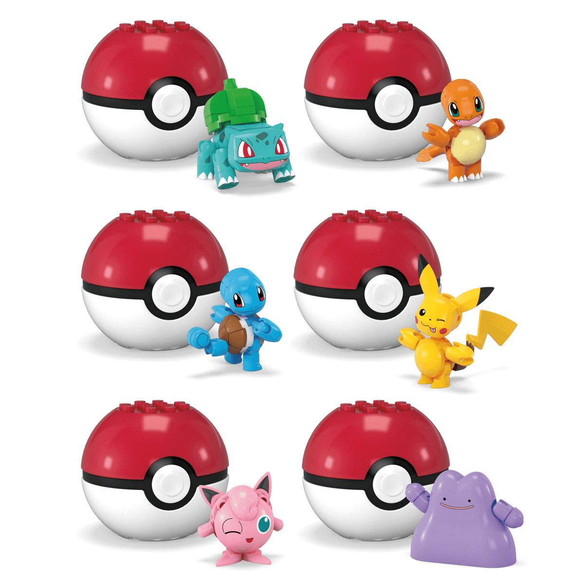 MEGA Pokémon Poké Ball Building Toy Kits With Action Figure For Kids