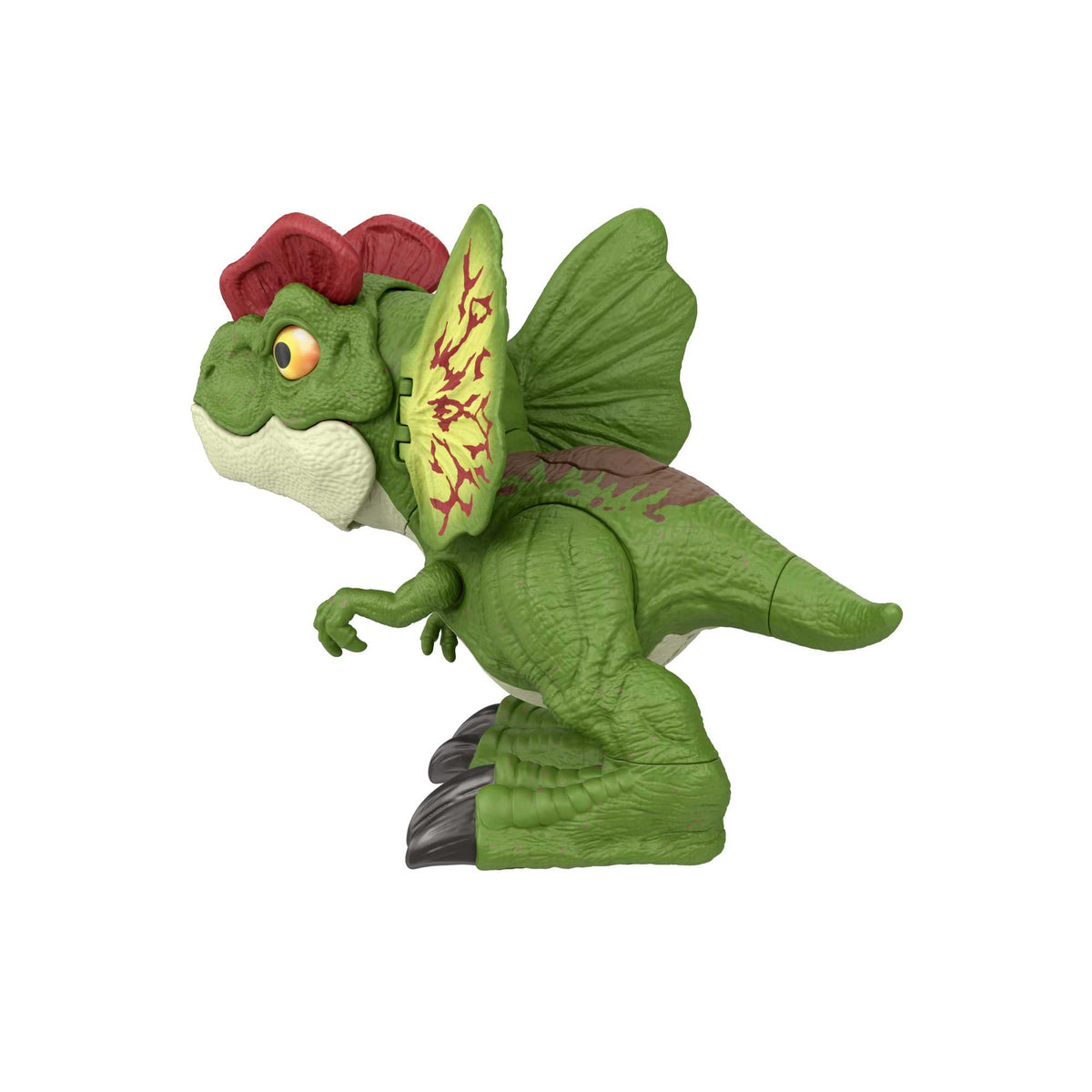 Jurassic World Dinosaur Sound Toy, Uncaged Fierce Launchin Dilophosaurus Figure