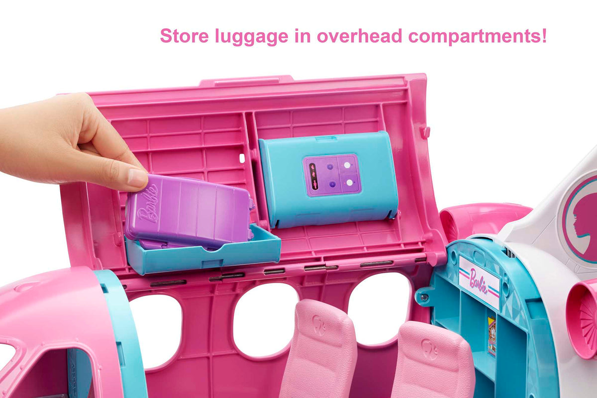 Barbie Dreamplane Airplane Playset With Puppy And Snack Cart, 15+ Accessories