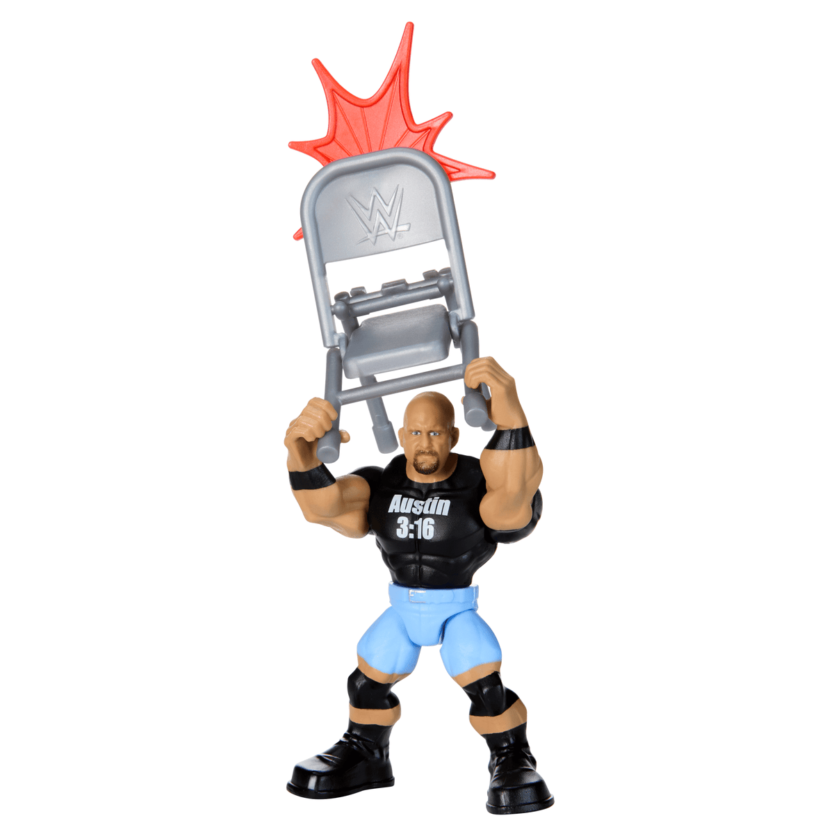WWE Action Figure Knuckle Crunchers “Stone Cold” Steve Austin With Battle Accessory